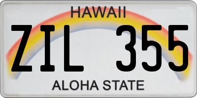 HI license plate ZIL355