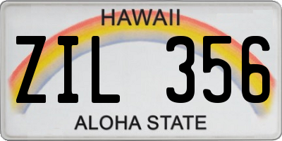 HI license plate ZIL356