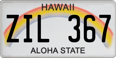 HI license plate ZIL367