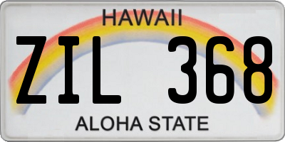 HI license plate ZIL368