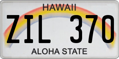 HI license plate ZIL370