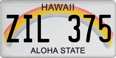 HI license plate ZIL375