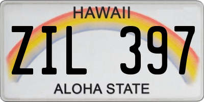 HI license plate ZIL397