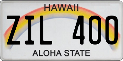 HI license plate ZIL400