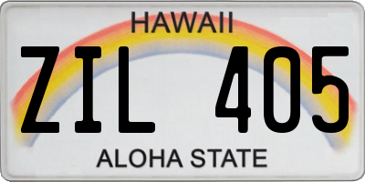 HI license plate ZIL405