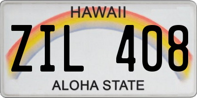 HI license plate ZIL408