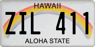 HI license plate ZIL411