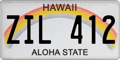 HI license plate ZIL412