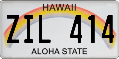 HI license plate ZIL414