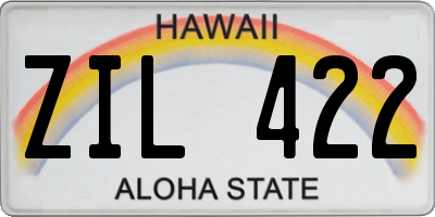 HI license plate ZIL422