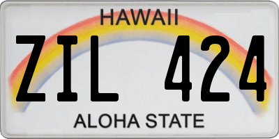 HI license plate ZIL424