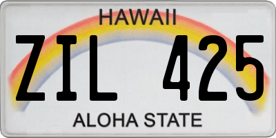 HI license plate ZIL425