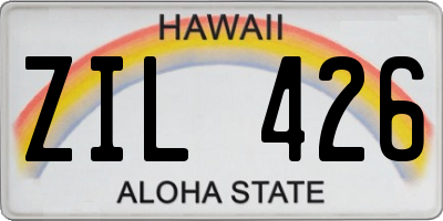 HI license plate ZIL426