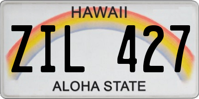 HI license plate ZIL427