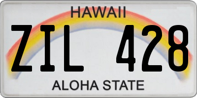 HI license plate ZIL428
