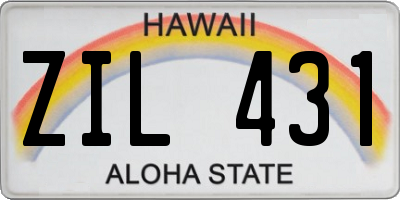 HI license plate ZIL431