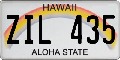 HI license plate ZIL435