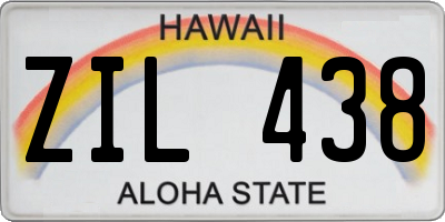 HI license plate ZIL438