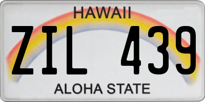 HI license plate ZIL439