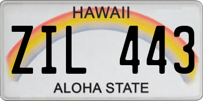 HI license plate ZIL443