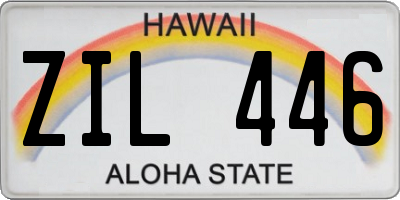 HI license plate ZIL446