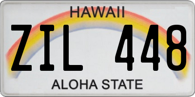 HI license plate ZIL448