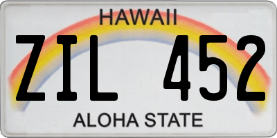 HI license plate ZIL452