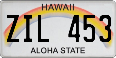 HI license plate ZIL453