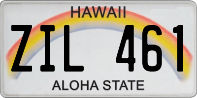 HI license plate ZIL461