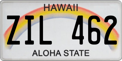 HI license plate ZIL462