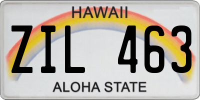 HI license plate ZIL463