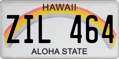 HI license plate ZIL464