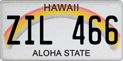 HI license plate ZIL466