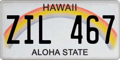 HI license plate ZIL467