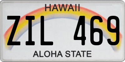 HI license plate ZIL469