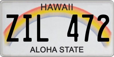 HI license plate ZIL472