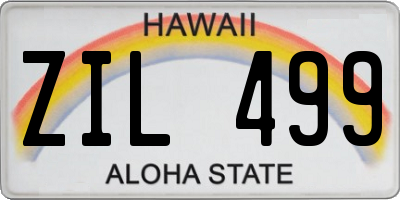 HI license plate ZIL499