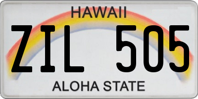 HI license plate ZIL505
