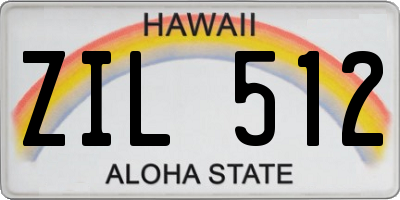 HI license plate ZIL512