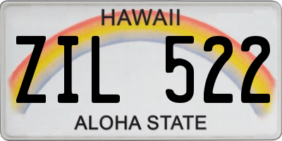 HI license plate ZIL522