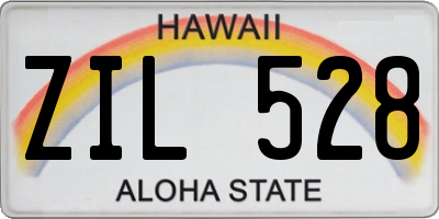 HI license plate ZIL528