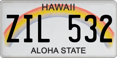 HI license plate ZIL532