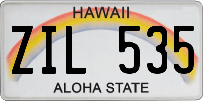 HI license plate ZIL535