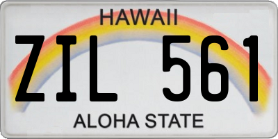 HI license plate ZIL561