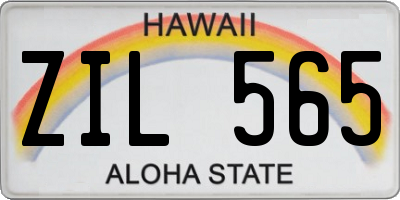 HI license plate ZIL565