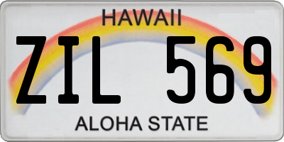 HI license plate ZIL569