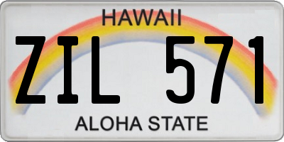 HI license plate ZIL571
