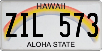 HI license plate ZIL573