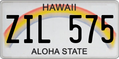 HI license plate ZIL575