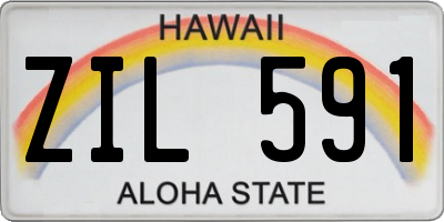 HI license plate ZIL591